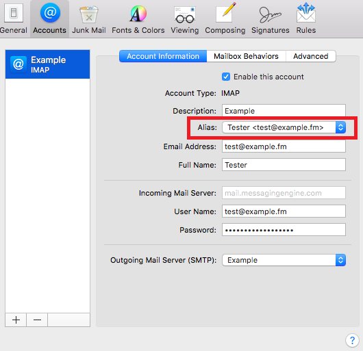 mac mail password could not be sent securely