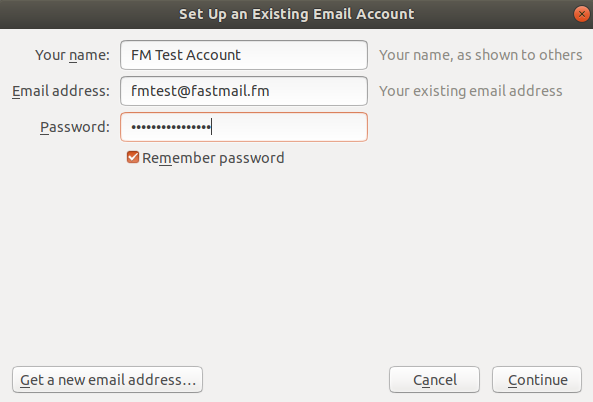 Set Up an Existing Email Account